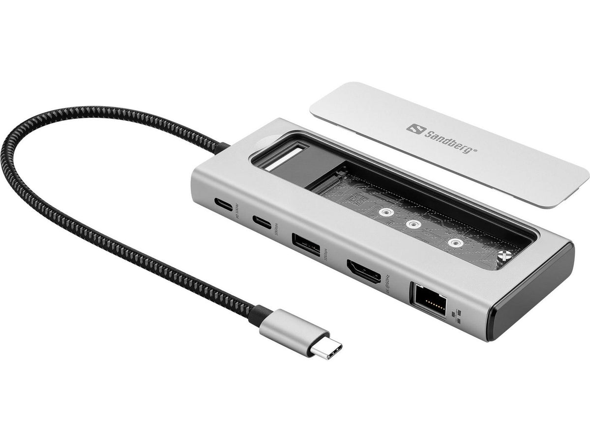 Sandberg USB-C 6in1 Travel Dock SSD