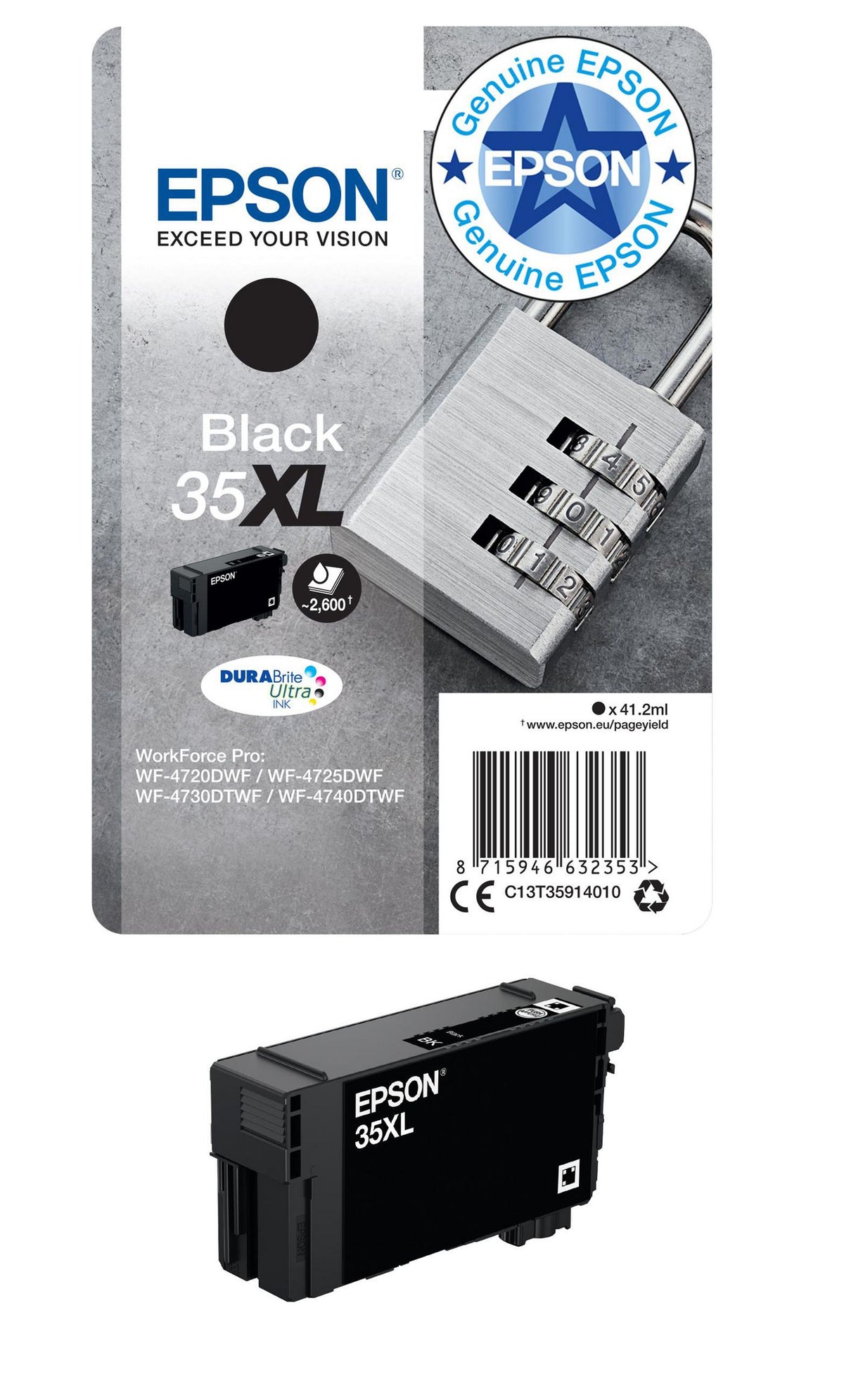 Epson 35XL Ink Black 41,2ml Blister