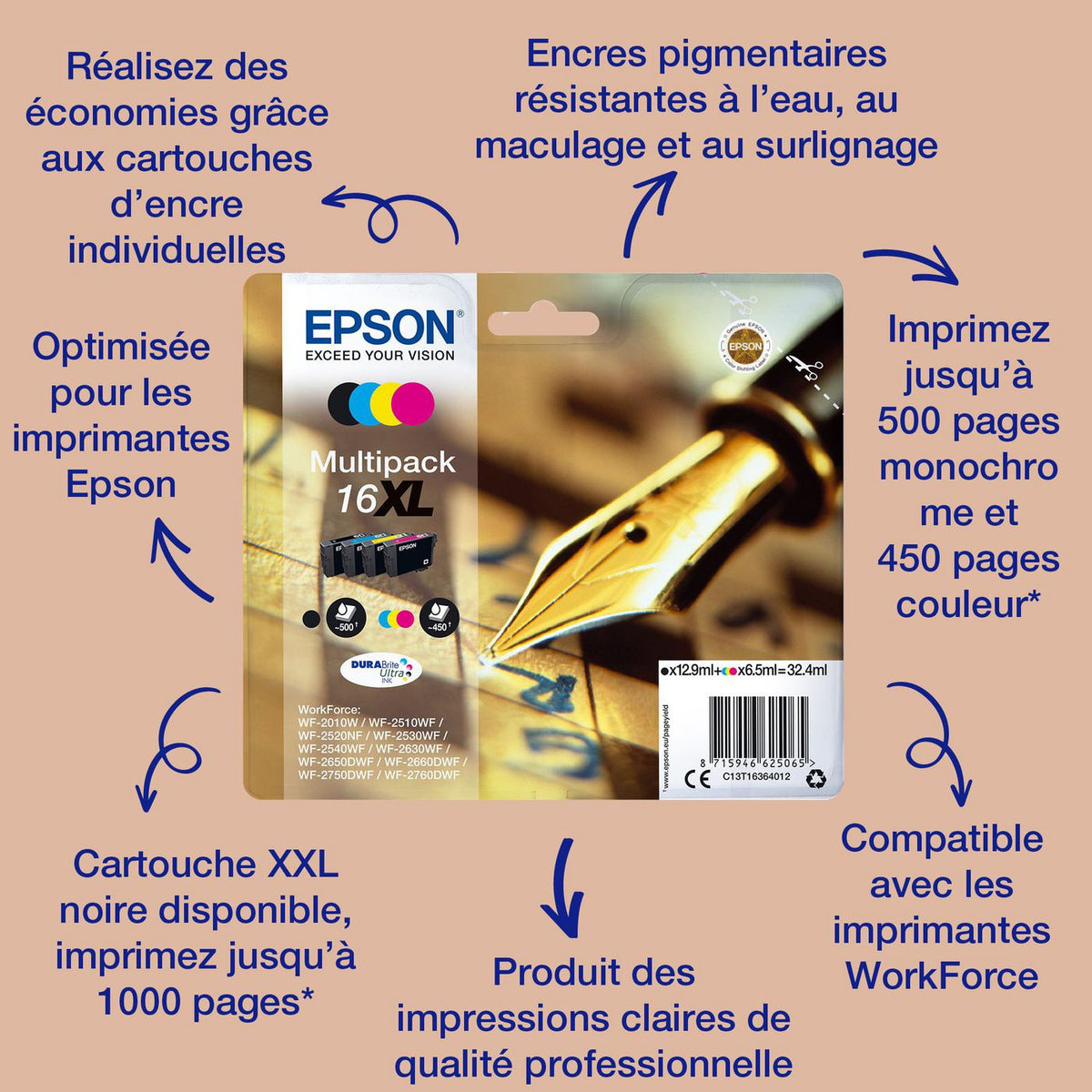 Epson 16XL ink cartridge blk