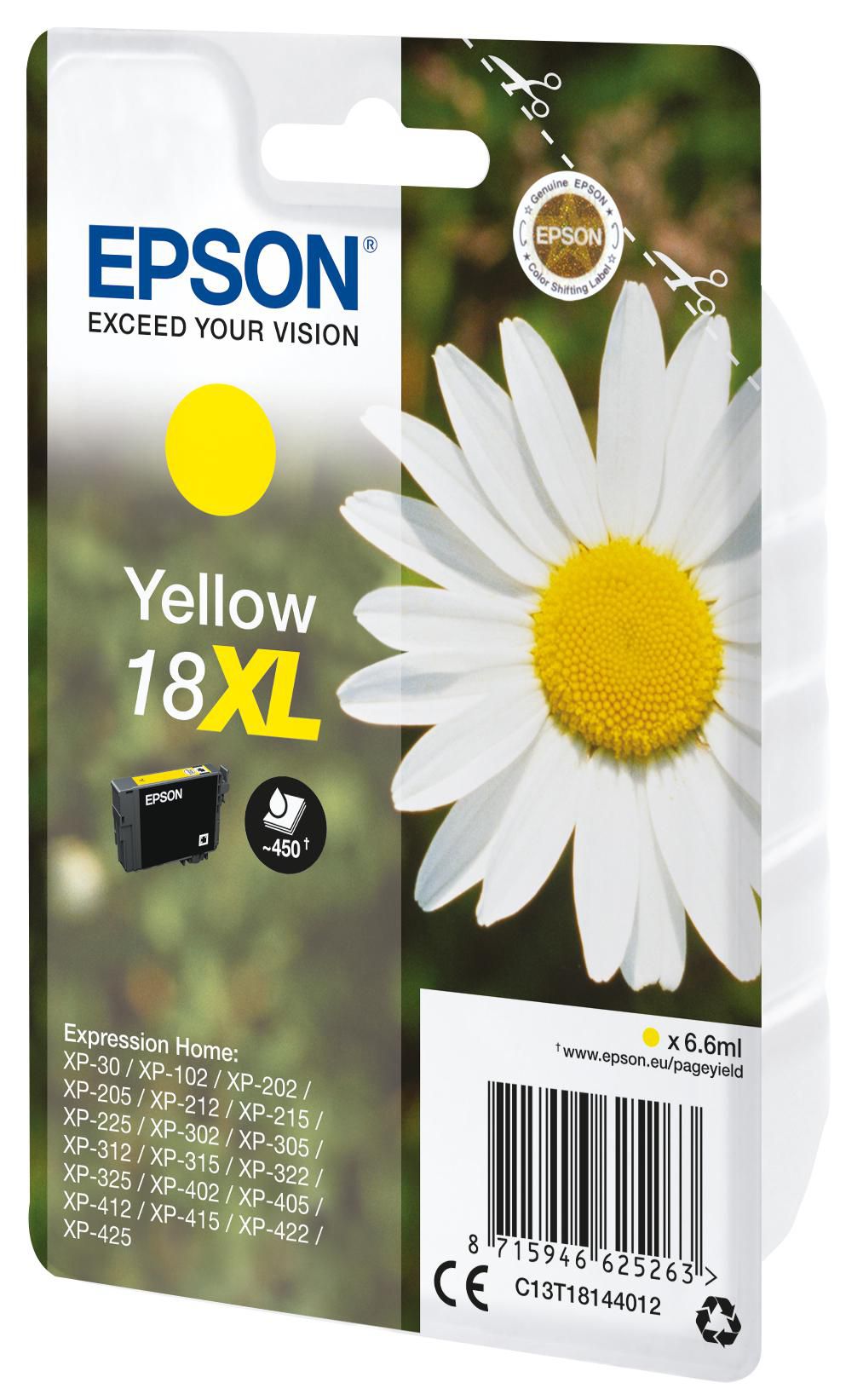 Epson 18XL ink cartridge yel
