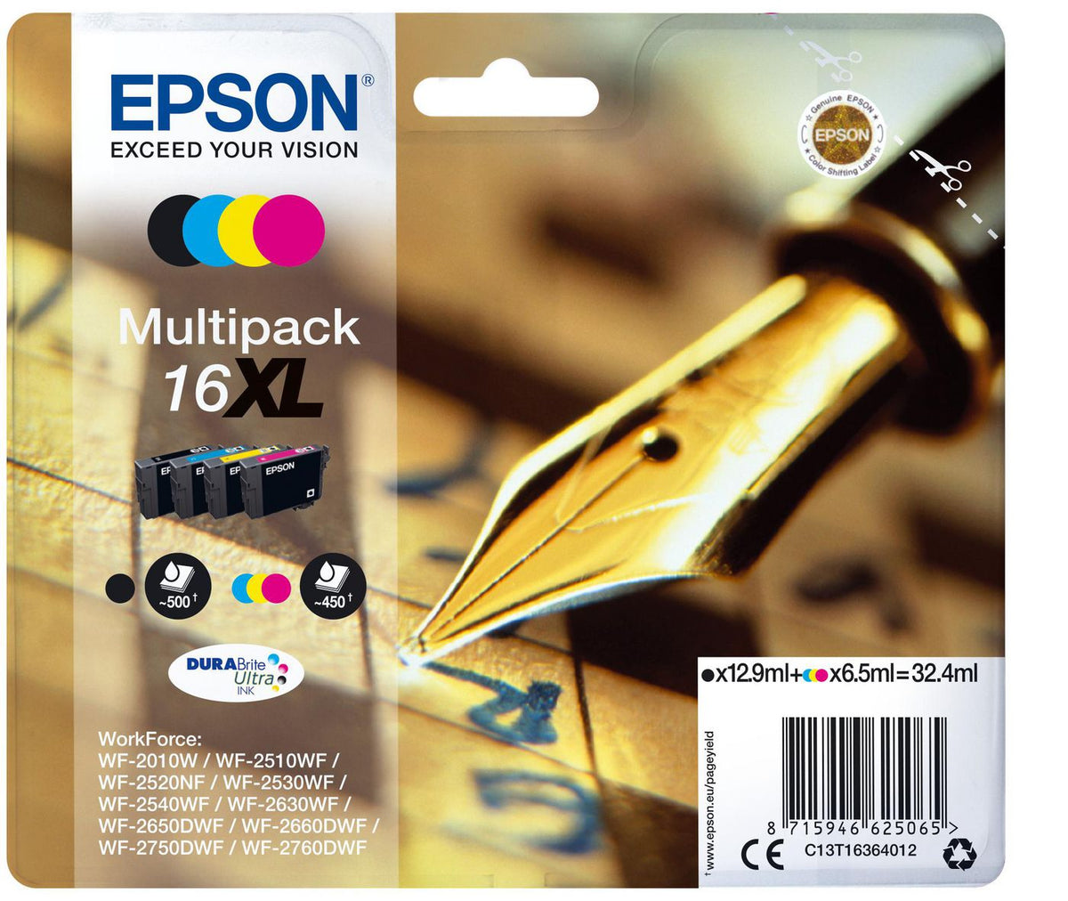Epson Patrone 16 XL Multipack 4er