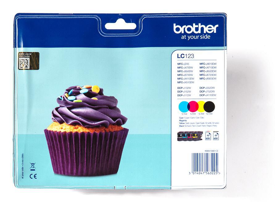 Brother Ink B/C/M/Y, 11ml Blister