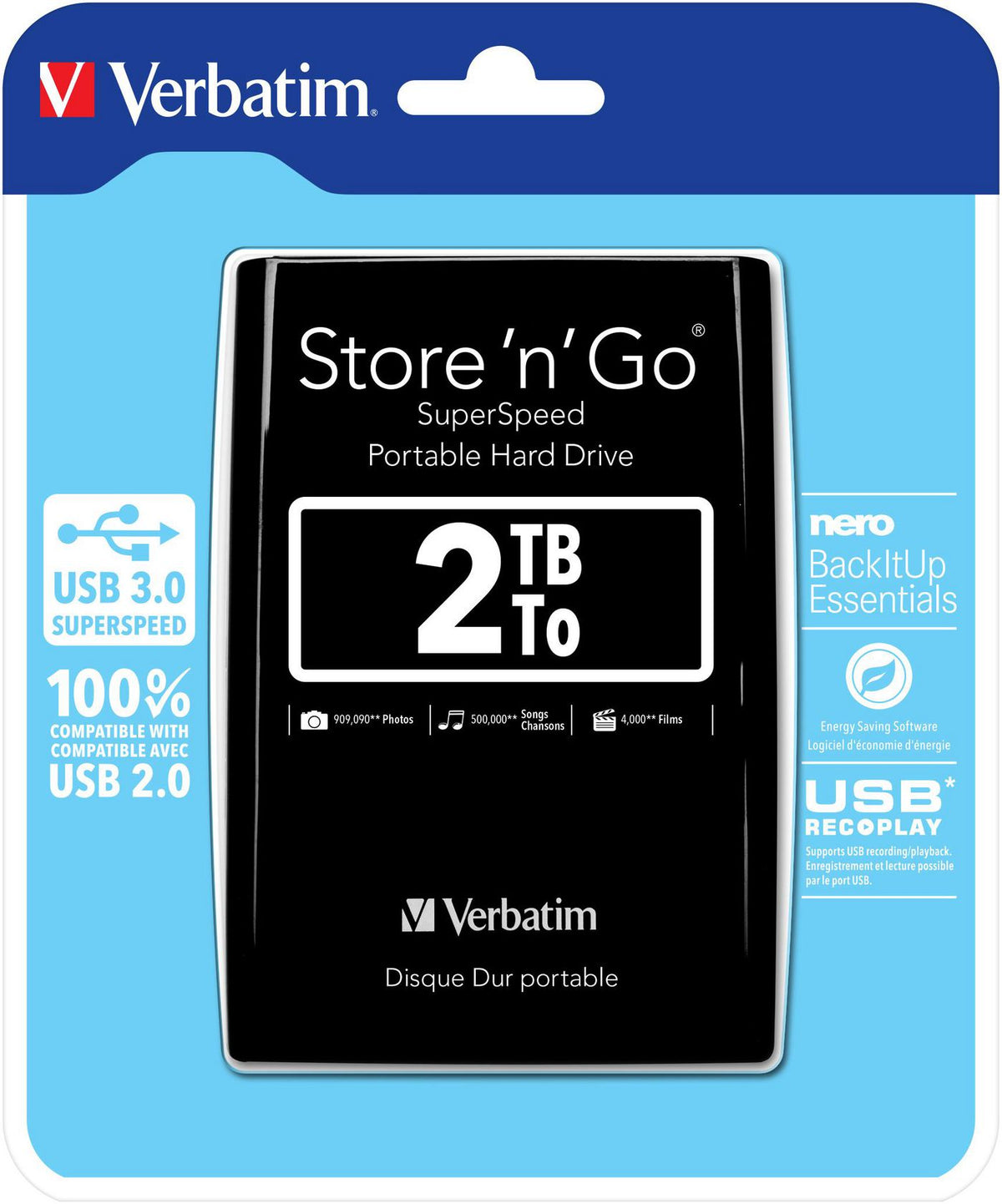 Verbatim External HD 2 TB USB