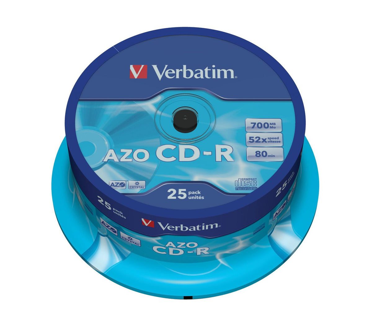 Verbatim AZO CD-R 52X 700MB Crystal