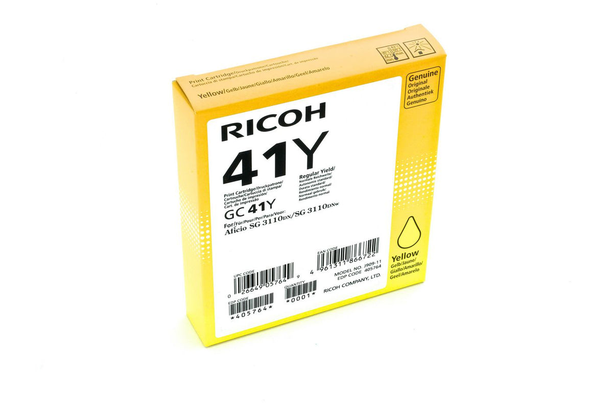 Ricoh GC-41Y Gel cartridge yellow