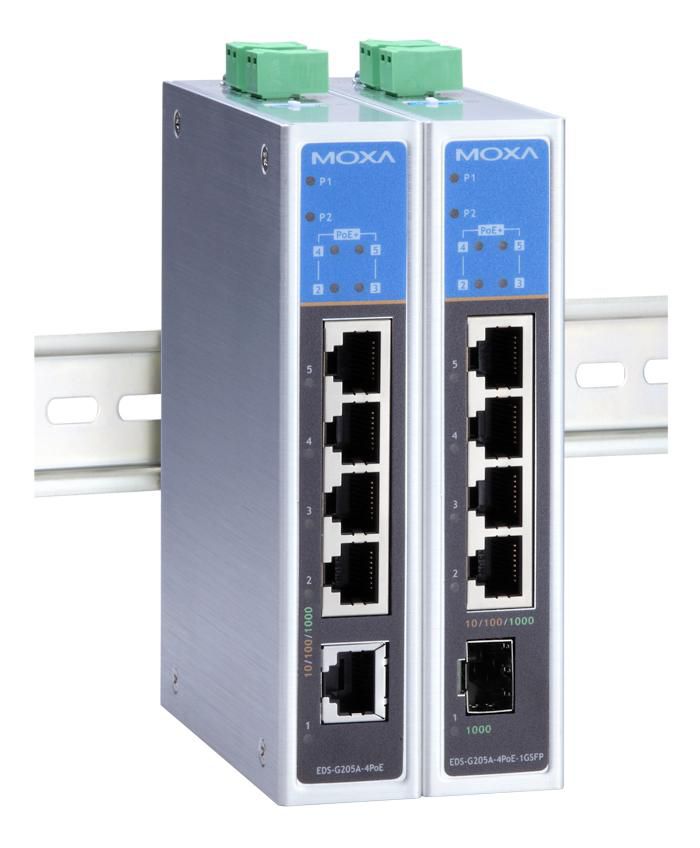 Moxa EDS-G205A-4POE-1GSFP-T