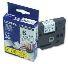 Brother P-Touch Tape Black on White
