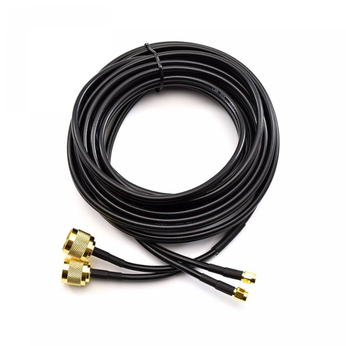 OEM N Male to SMA Male 10m Twin Gold Coaxial Cable CC-NM-SM-10-D-G