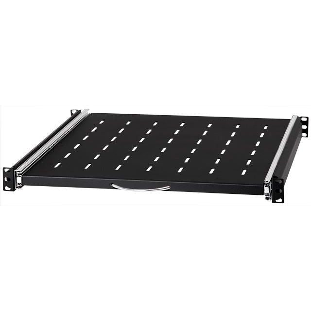 Stalflex Pull-Out Shelf 19" 1U, 450mm, Black RSR19-1U-450B