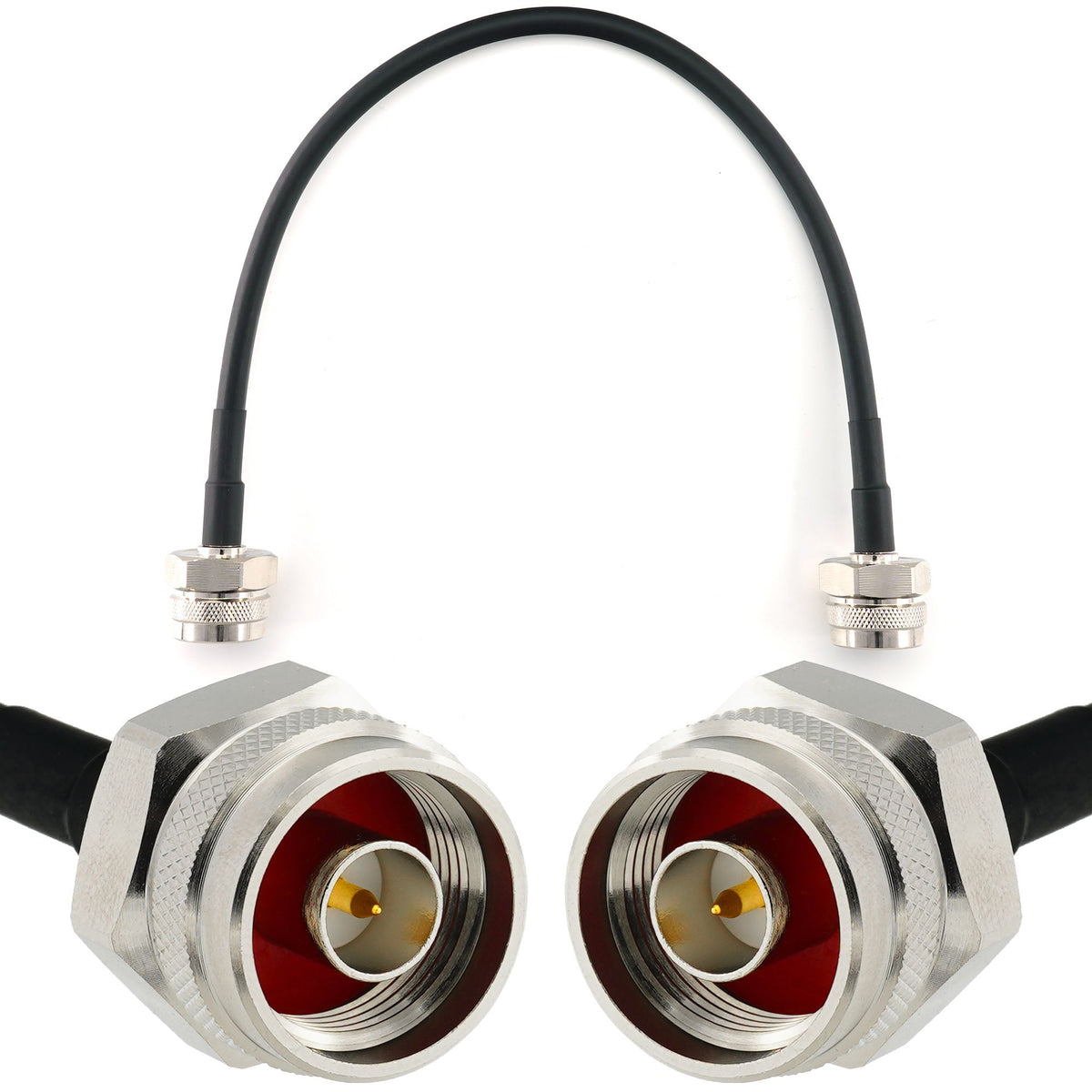 Rangeful N Male to N Male Hex 30cm Coaxial Cable — HF240 (LMR240 equivalent) HF240-NMH-NMH-0.3