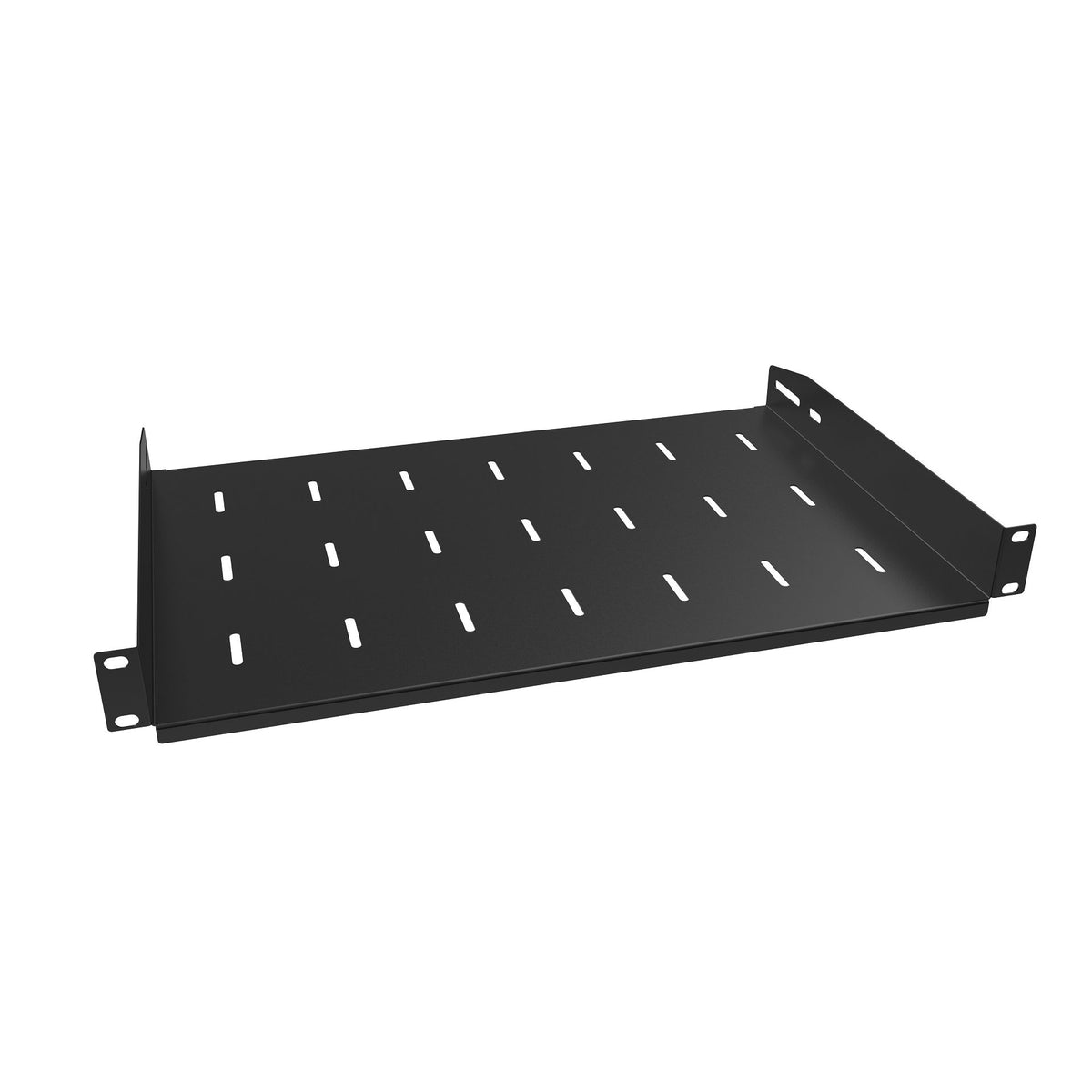 Stalflex Rack Shelf 19" 1U, 300mm, Black S-RSF19-1U-300B