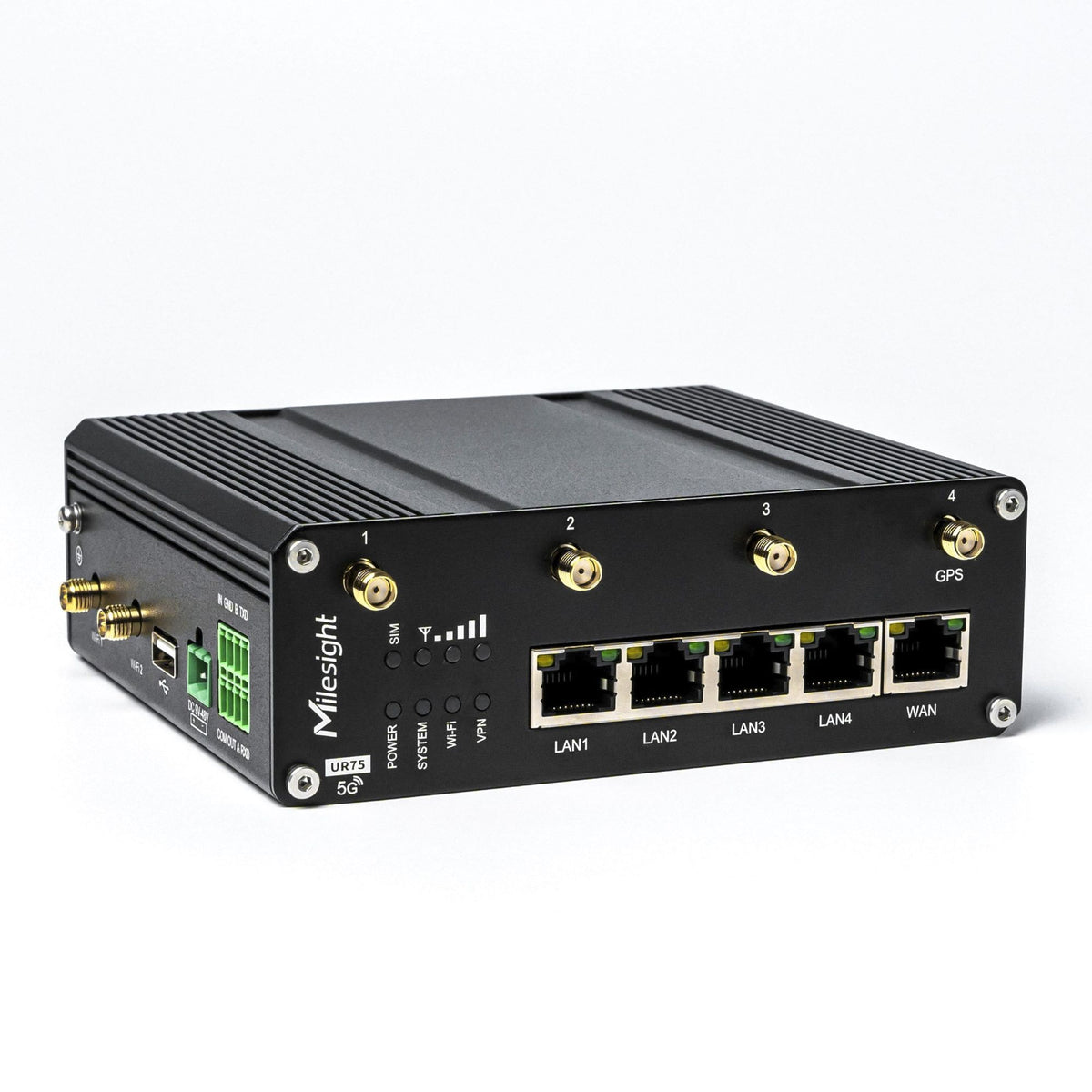 Milesight 5G Industrial PoE Router UR75 Ultra UR75-504AE-P-W2