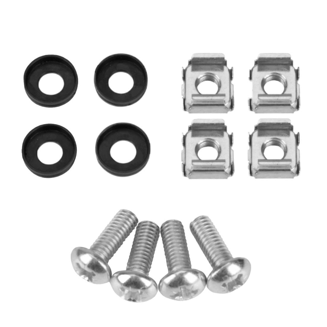 Stalflex Set of 4 PVC M6 RACK screws C4-SR-M6-PCV