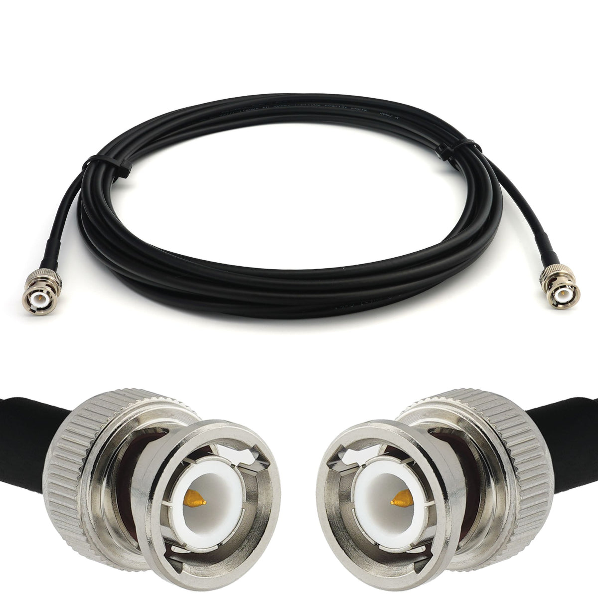 Rangeful BNC Male to BNC Male 2m RG58/U Coaxial Cable RG58-BNCM-BNCM-2