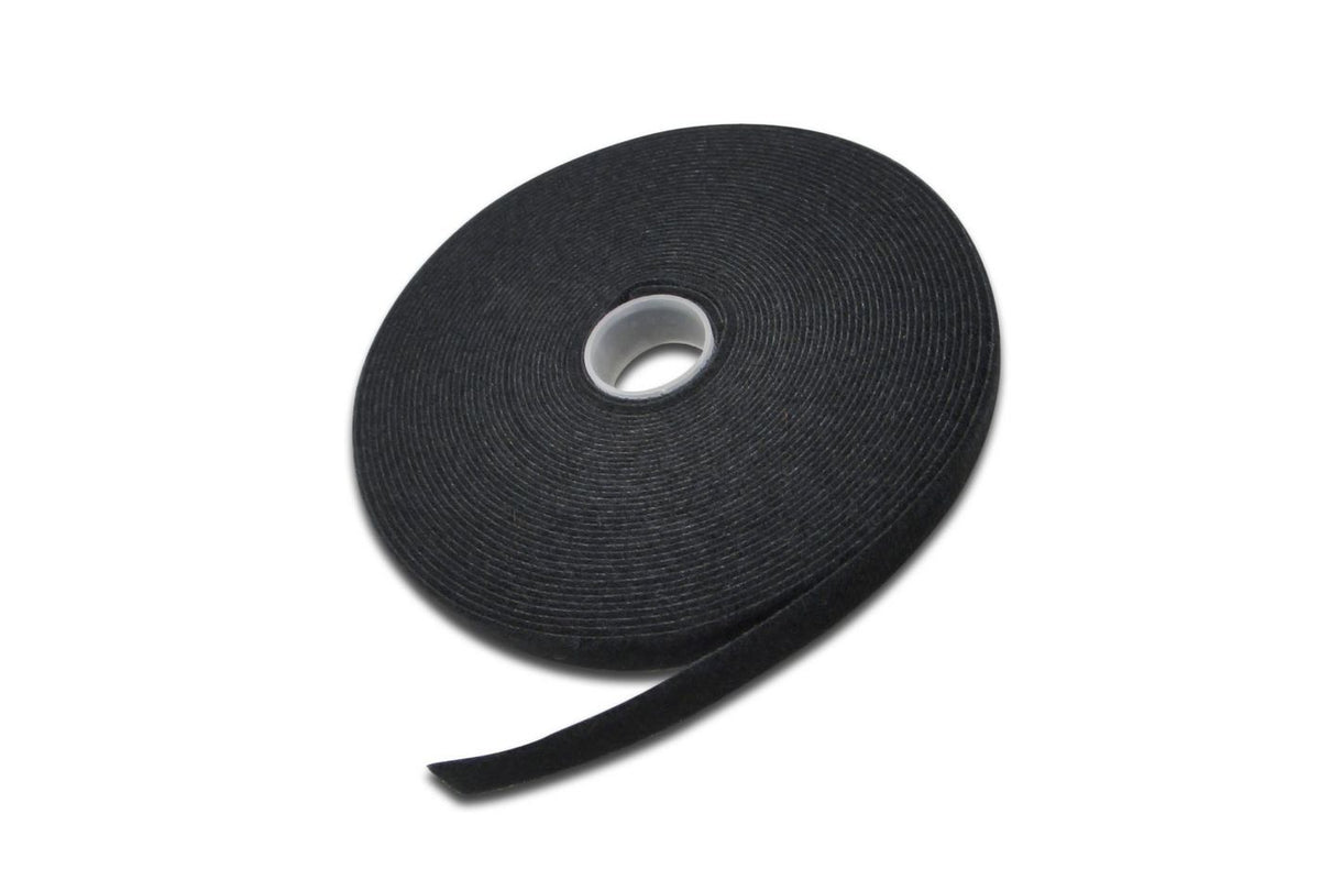 MicroConnect Velcro Tape 15mm, 10m, Black