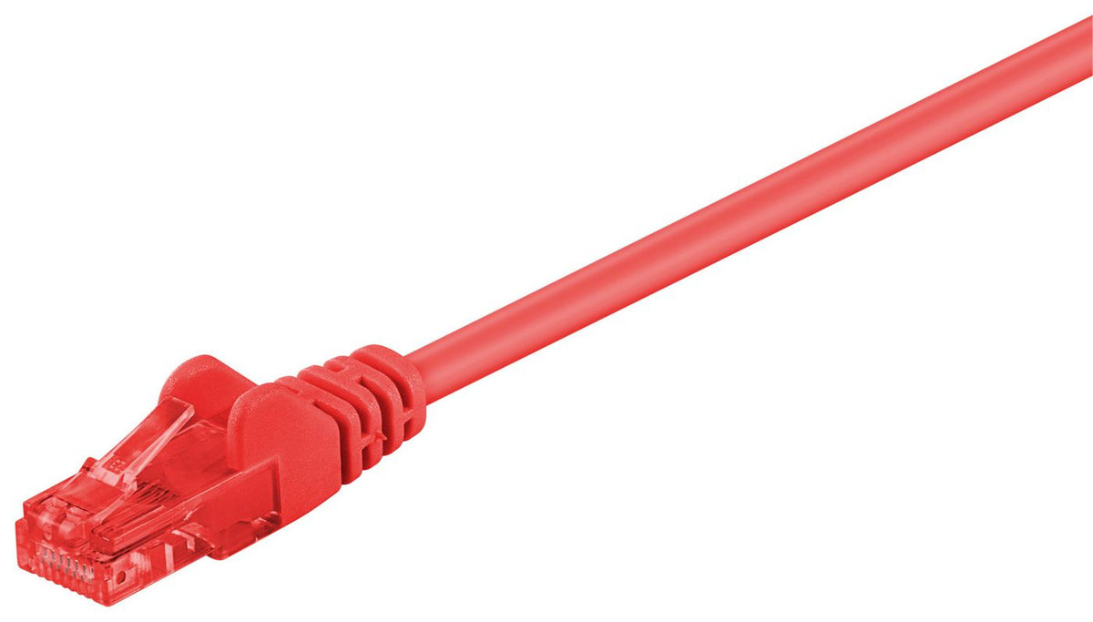 MicroConnect U/UTP CAT6 0.25M Red PVC