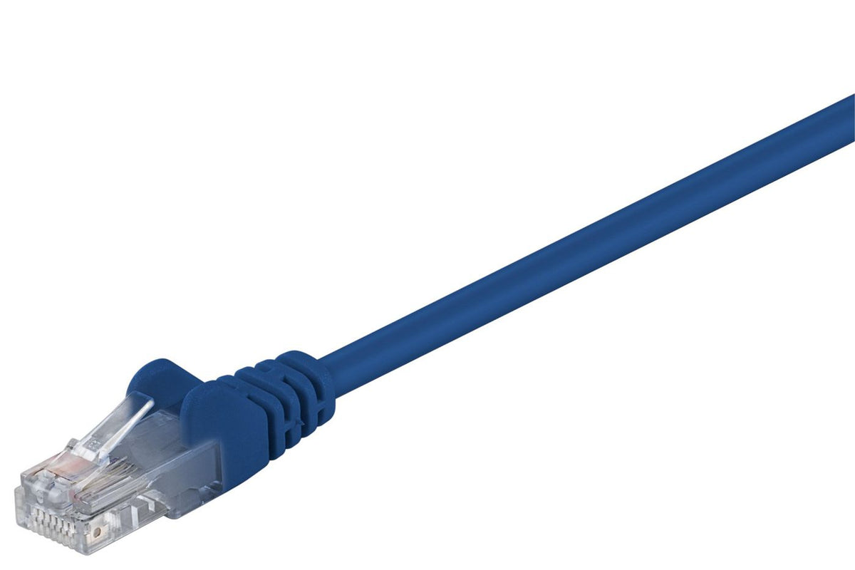MicroConnect U/UTP CAT5e 0.5M Blue PVC