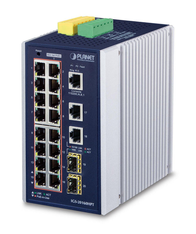 Planet IP30 Industrial L2+/L4 16-P