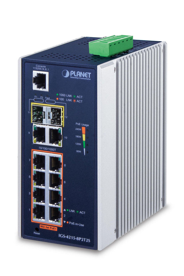 Planet IP30 Industrial L2/L4 8-Port