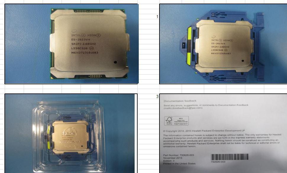 Hewlett Packard Enterprise CPU BDW E5-2623 V4 4C 2.6GHZ