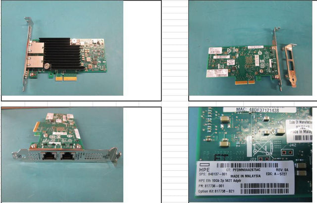 Hewlett Packard Enterprise Ethernet 10Gb 2-port 562T