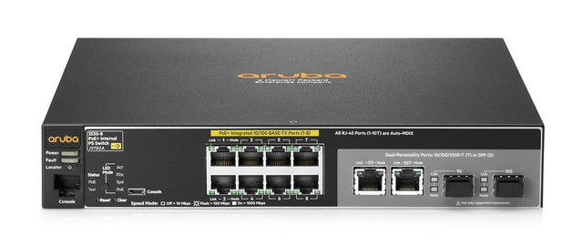 Hewlett Packard Enterprise 2530-8-POE+ Switch