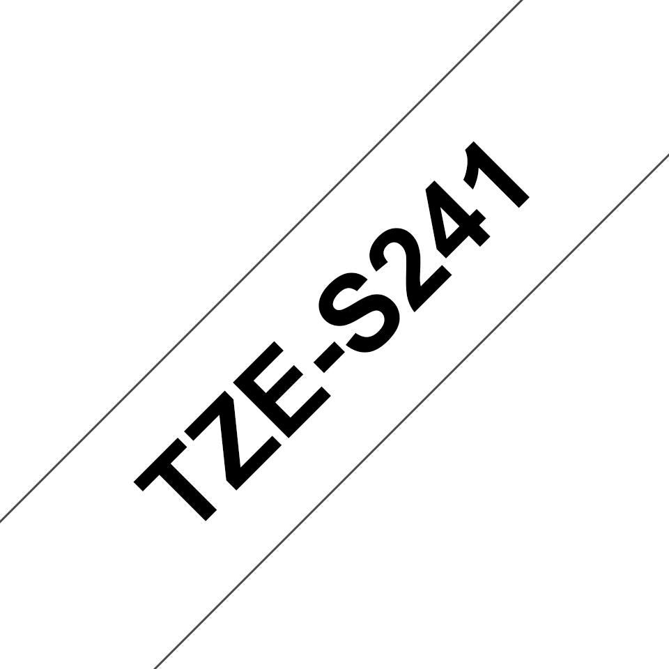 Brother TZES241  18MM BLACK ON WHITE