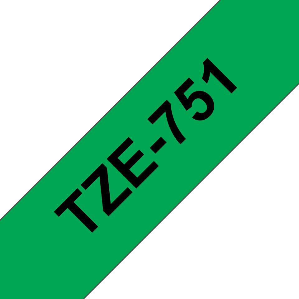 Brother LABEL 24MM BLACK N GREEN
