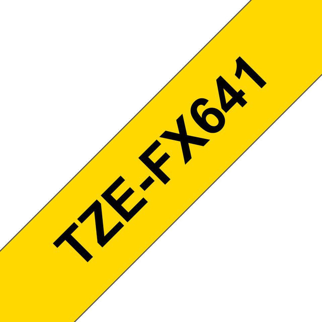 Brother Tape Black on Yellow 18mm