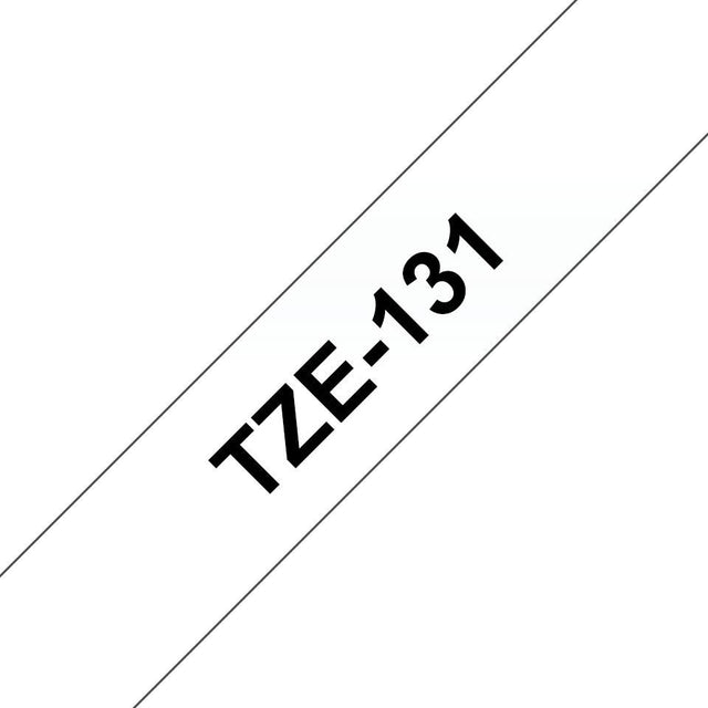 Brother Tape Black on Clear 12mm