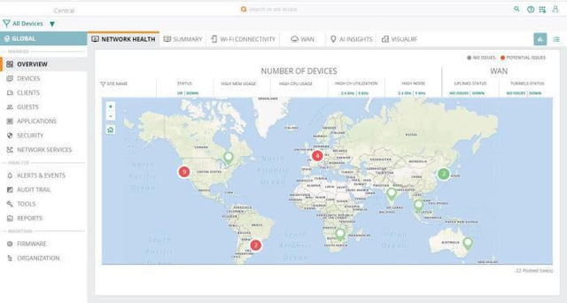 Hewlett Packard Enterprise Aruba Central 25/6100