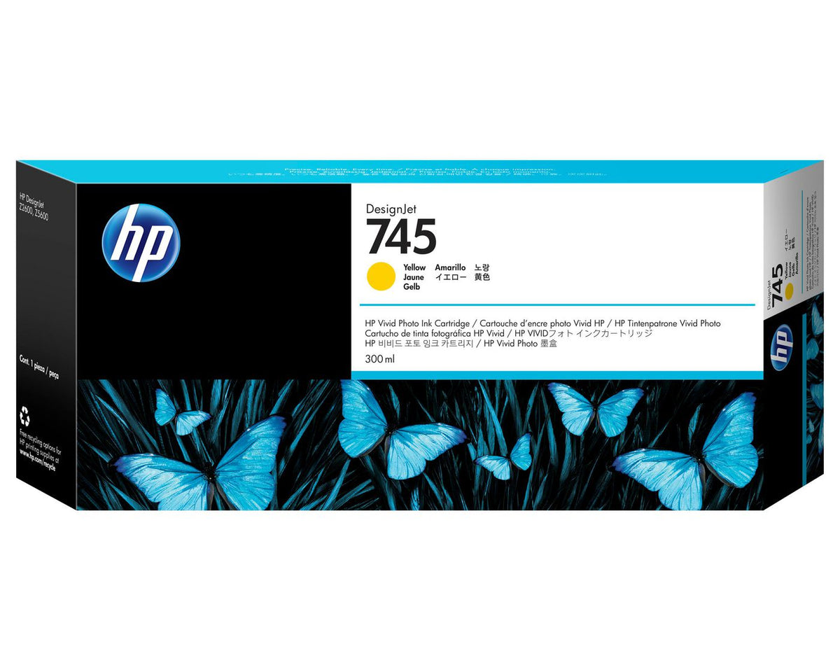 HP Ink/745 300-ml Yellow
