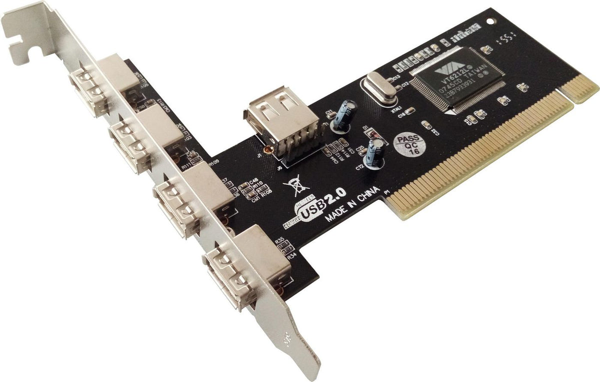 MicroConnect 4 + 1 Port USB 2.0 PCI Card