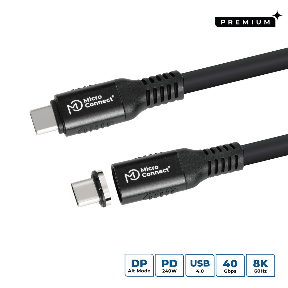 MicroConnect USB-C to USB-C cable 0,5m