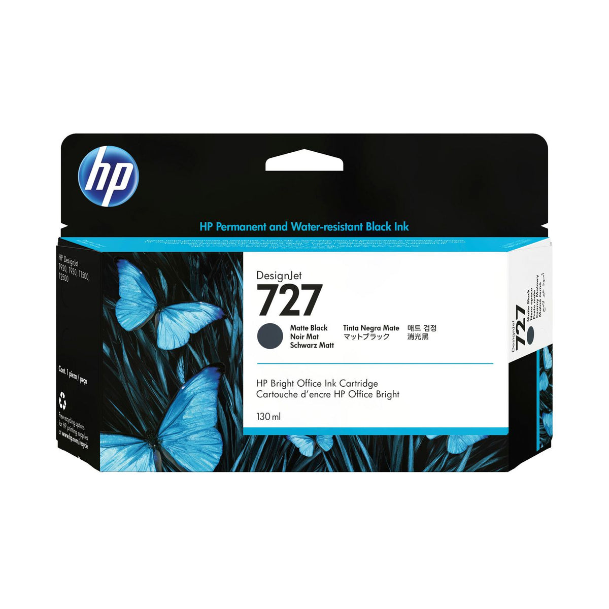 HP Matte black ink No 727