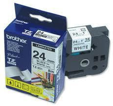 Brother P-Touch Tape Black on White