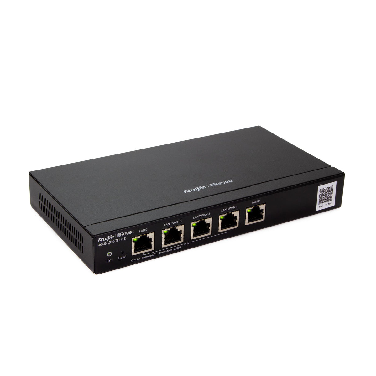 Ruijie Reyee 5-Port High Performance Cloud Managed PoE Router RG-EG305GH-P-E