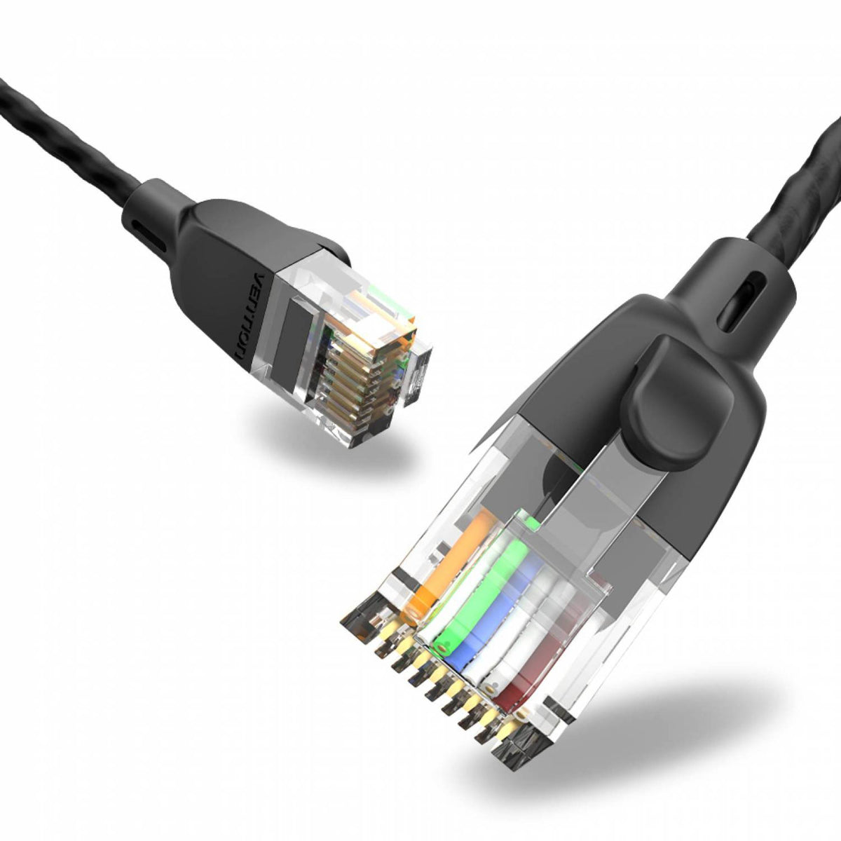 Vention Slim Patch Cable UTP Cat6A 1m black IBIBF