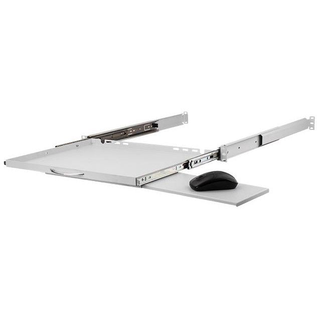 Stalflex 19" Pull-out shelf for keyboard and mouse, 350mm, Gray RSR19-1U-350G-KM